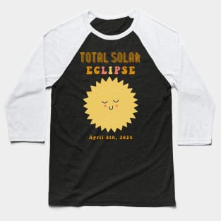 TOTAL Solar ECLIPSE April 8, 2024 Cute Solar Baseball T-Shirt